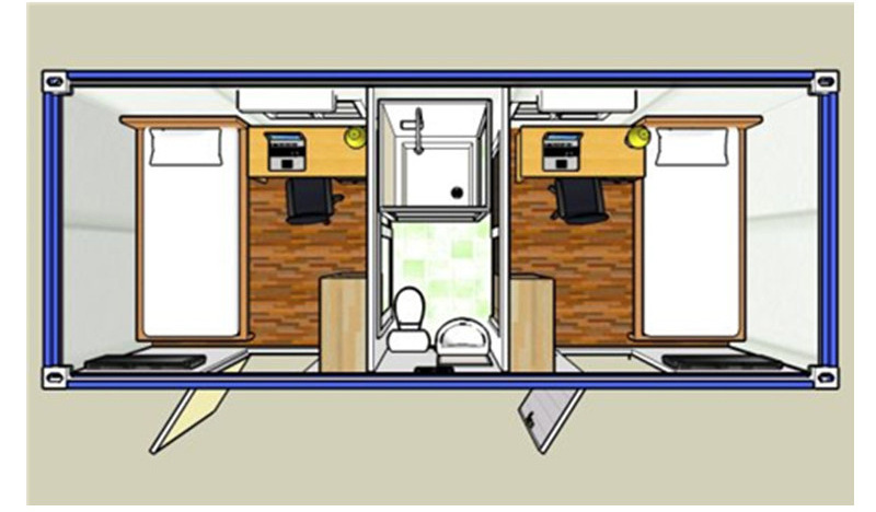 Portable Affordable Knock Down Fabricated Panel Tiny House On Wheels Trailer Container House