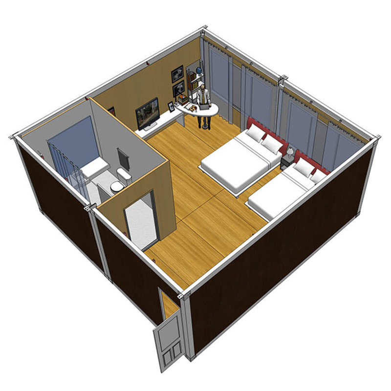 Movable Prefabricated Homes Portable Container Modular Prefab Container Office With Bathroom