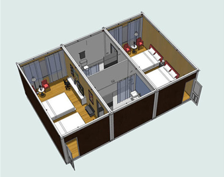 Detachable modular hotel construction containers prefabricated japan prefab house