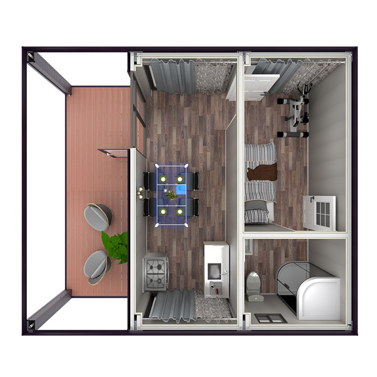 Portable modular house modern tiny detachable prefabricated mobile container prefab houses modern luxury villa