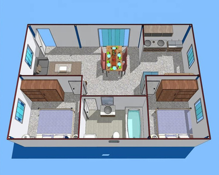 Steel Structure Prefabricated Office China Houses Portable Container Prefab Mobile House Foldable House Prefabricated Container