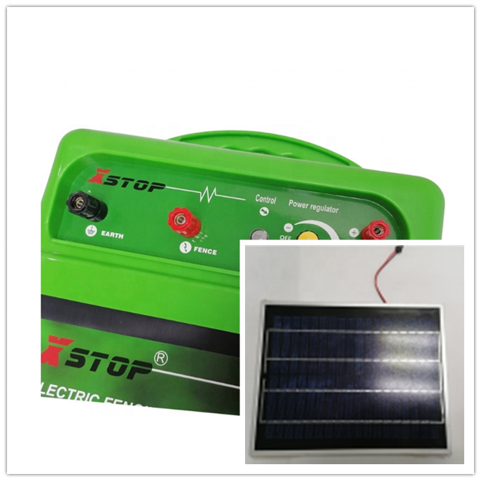 Outdoor Solar Power Electric Fence Energizer for Cattle Farm Elephant Horse Sheep Pig Bear