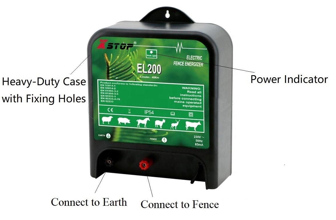 2 Joule AC Power Electric Fence Energizer for Farm