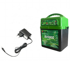 Waterproof fence energizer with solar panel 160km portable 12v solar electric fence energizer