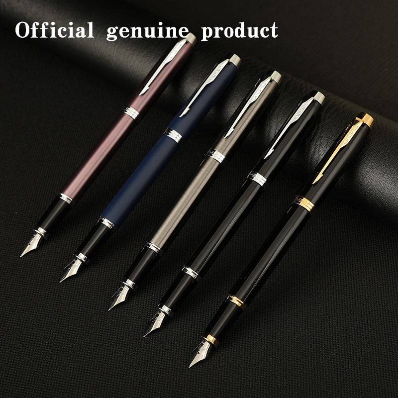 High Quality Classic Customized Packing Office Parker IM mix color business  Luxury Metal Fountain Pen with black gift box set