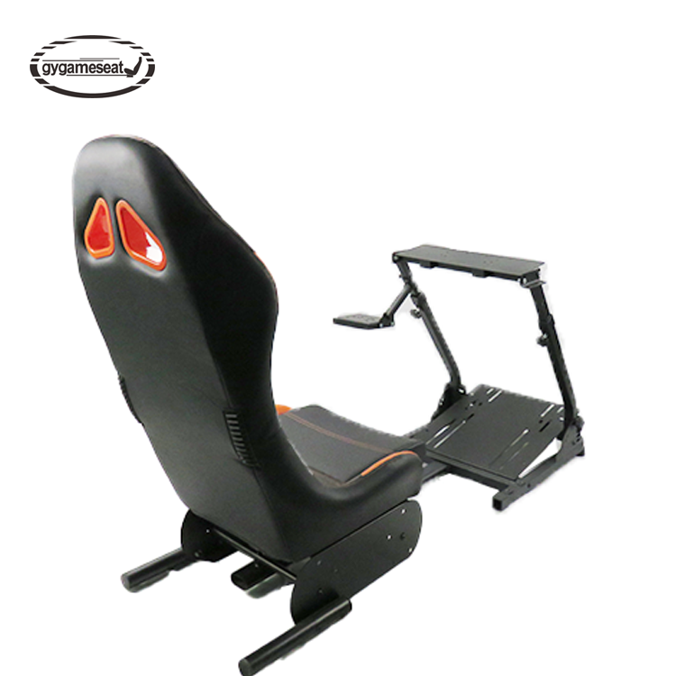 Racing Simulator Frame Adjustable Racing Seat made support for wheel and pedal supports Steering Wheel Pedals