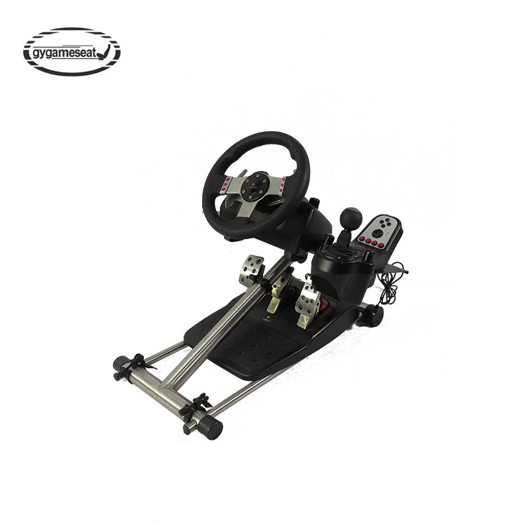 Racing Cockpit Simulator Stand Height Adjustable Steering Wheel Stand Fit for T300RS T150 PS4  Wheel Pedals