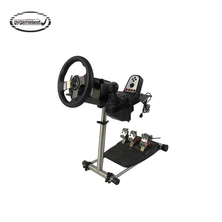 Racing Cockpit Simulator Stand Height Adjustable Steering Wheel Stand Fit for T300RS T150 PS4  Wheel Pedals