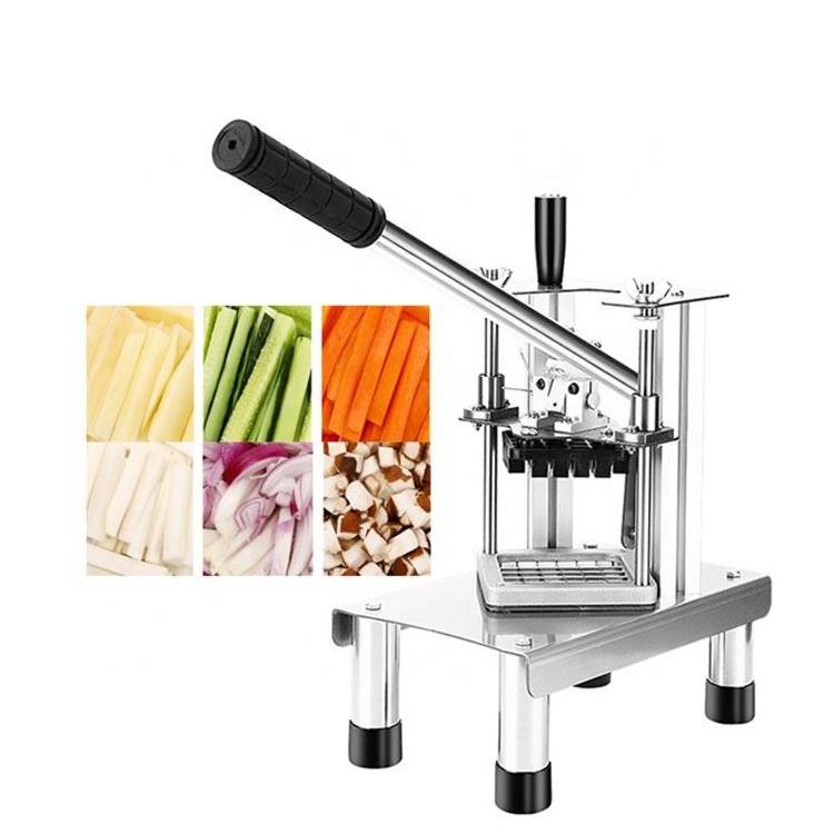 Kitchen Tools Slicer Potato Chips Cutting Machine Manual Potato Cutter Shredder Stainless Steel French Fry Cutter