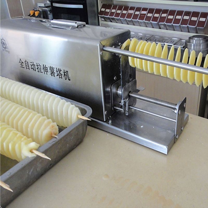 manual potato tower crane potato tornado machine simple stainless potato spiralizer