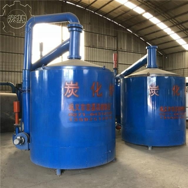 Biomass Residues Retorting Carbonization Charcoal Kiln