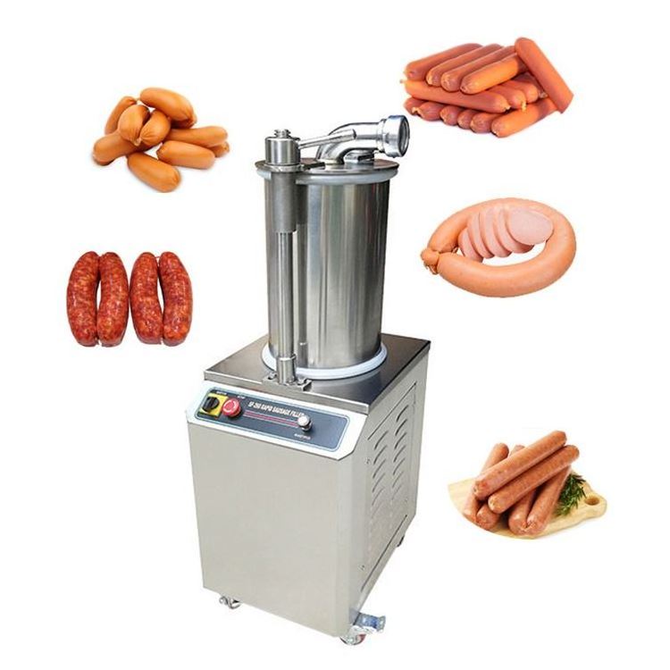 Home Pork Sausage Making Machine Hot Dog Filler Meat Sausage Stuffer For Sale