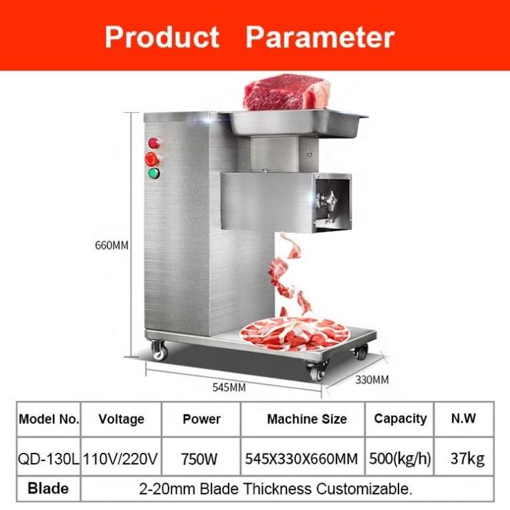 Hot selling fresh meat cutter slicer 2-20mm thickness chicken breast slicing machine