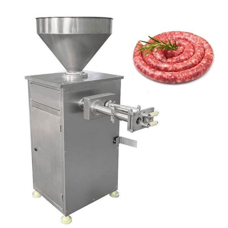 Professional factory twist electric sausages stuffer 500 double tube hydraulic enema machine with wholesale price