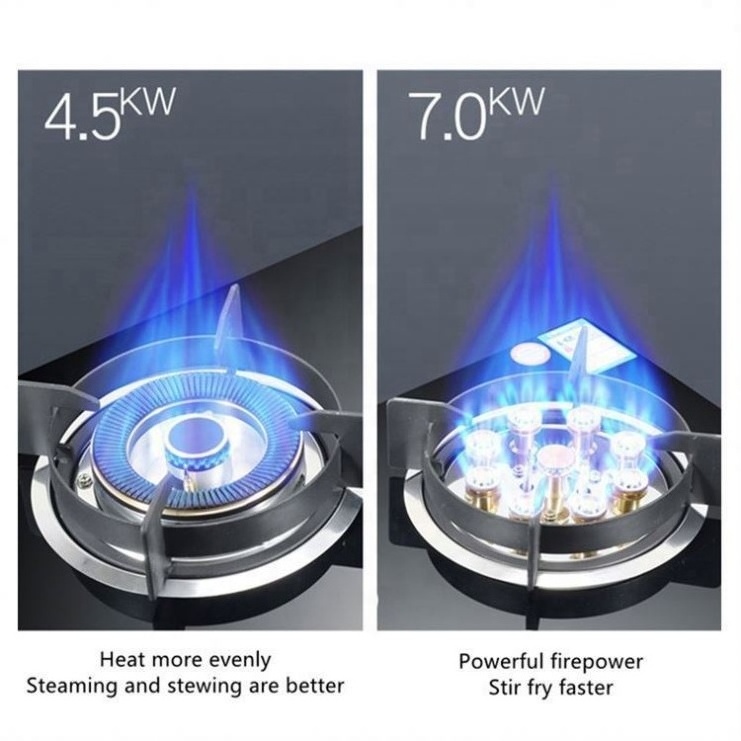 Manufactory direct commercial  blue flame best flame gas stove stand wok cooker 4burner gas cooker mini gas stove