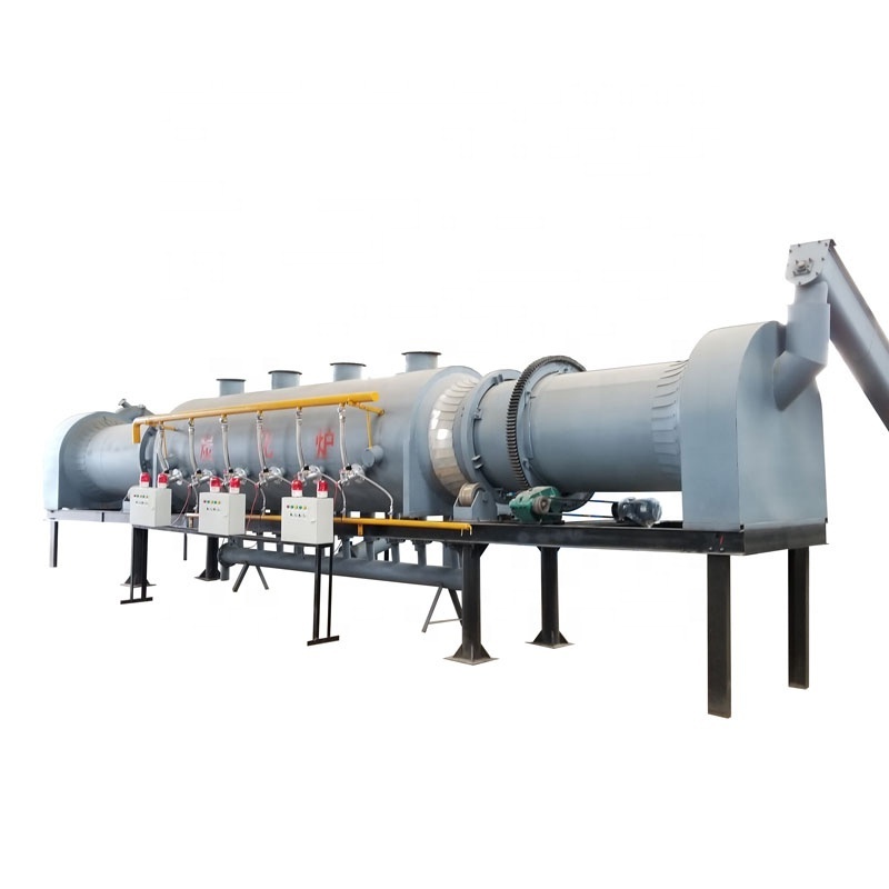 2023  Energy Saving No Pollution Rotary Carbonization kiln Furnace Activated Charcoal Making Machine