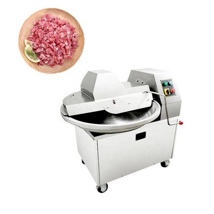 High Speed Meat Bowl Cutter Meat Chopper Meat Chopping Machine Ground Slicer Vegetable Onion Chopper Grinder For Sale