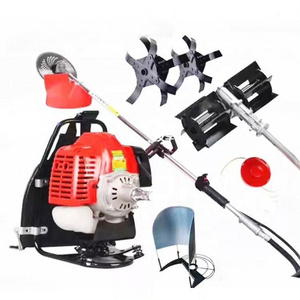 Four stroke knapsack type small multifunctional agricultural gasoline land reclamation and weeding household weeding machine