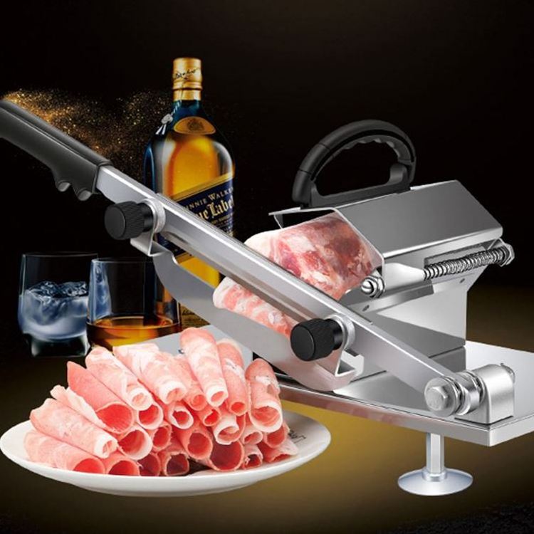 Stainless Steel Manual Mandoline Chopper Cabbage Slicer Meat Bone Cutter Vegetable Slicer Manual Fresh Meat Slicer