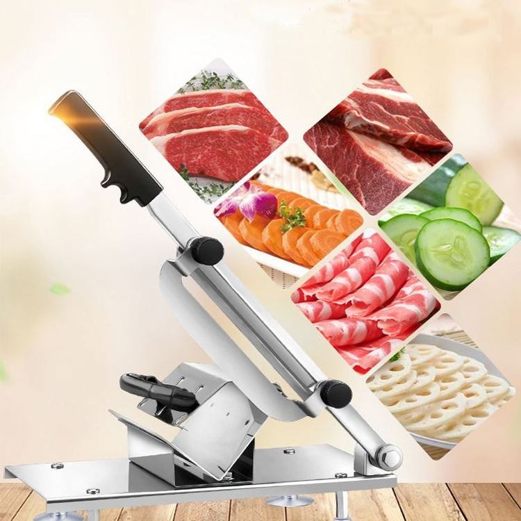 Stainless Steel Manual Mandoline Chopper Cabbage Slicer Meat Bone Cutter Vegetable Slicer Manual Fresh Meat Slicer