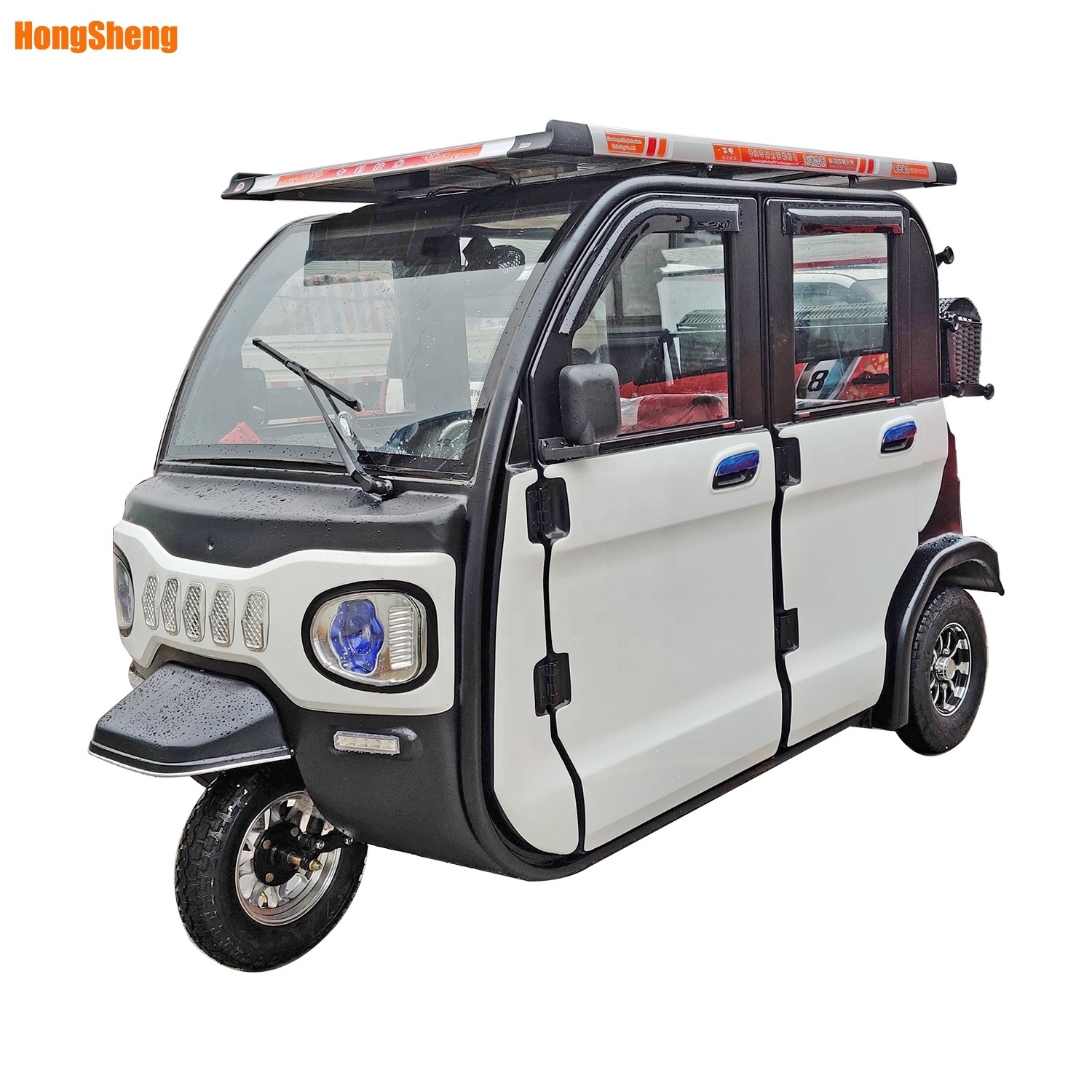 hot sale solar three wheel tricycle for passenger Low speed electric tricycle  motorized tricycles electric car