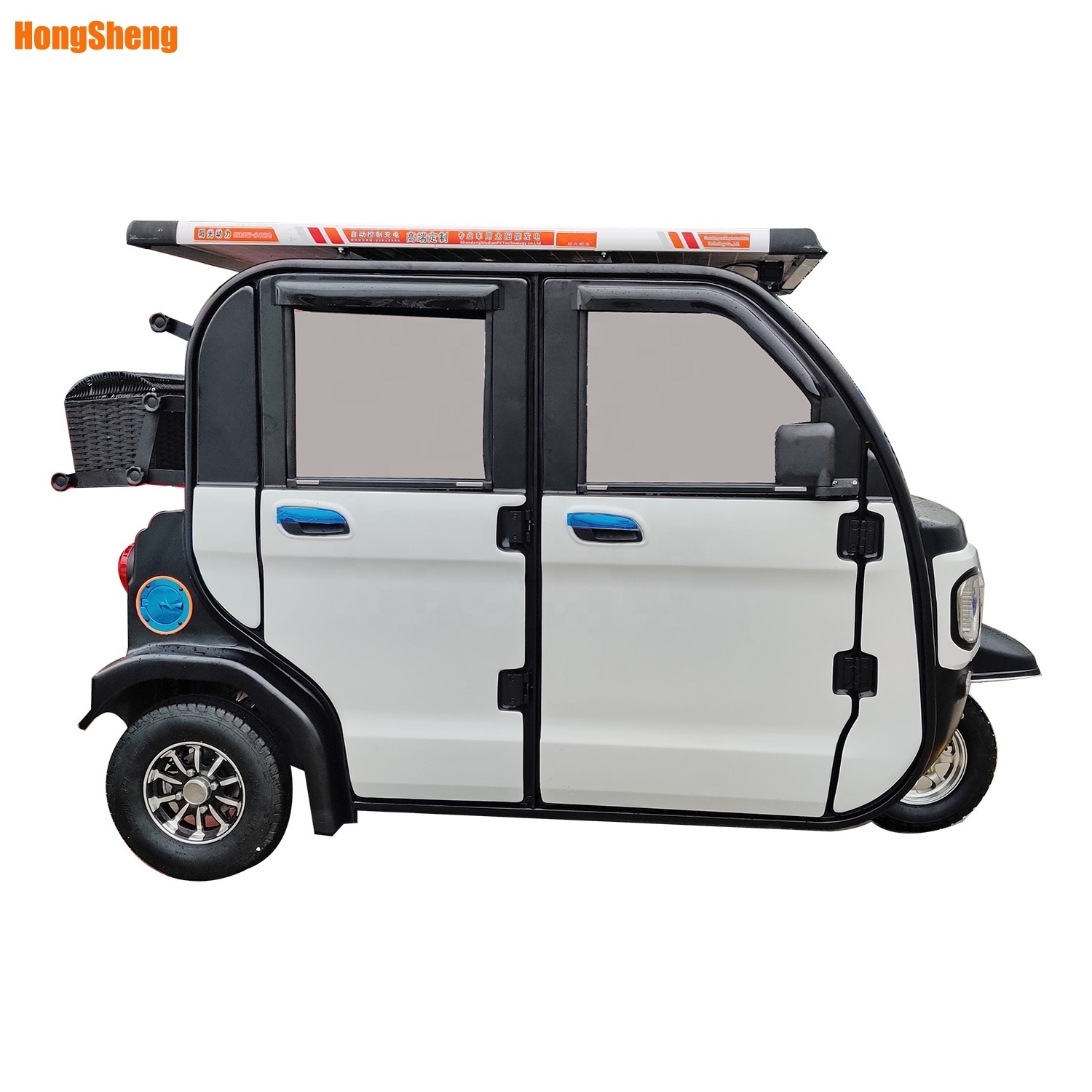 hot sale solar three wheel tricycle for passenger Low speed electric tricycle  motorized tricycles electric car