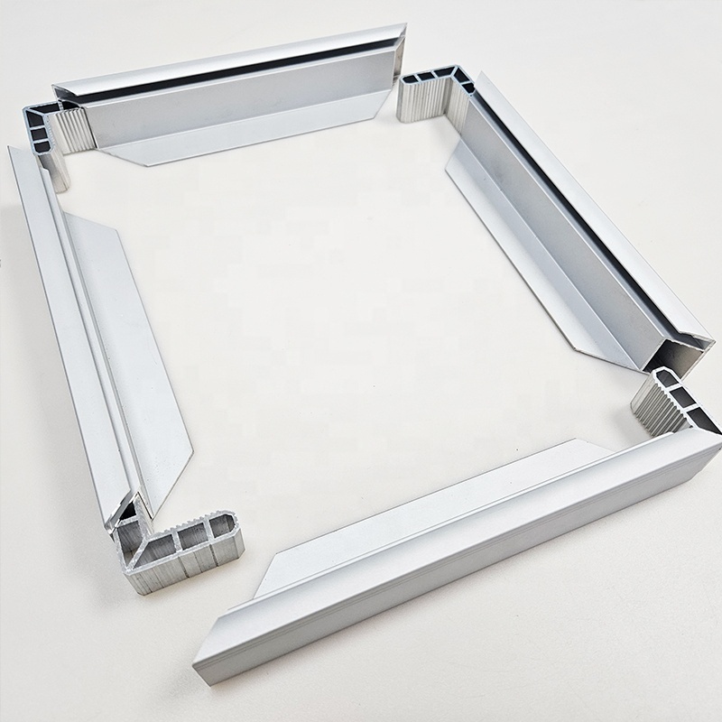 Silver white anodization aluminum frame for solar panel racking photovoltaic module for aluminum profiles