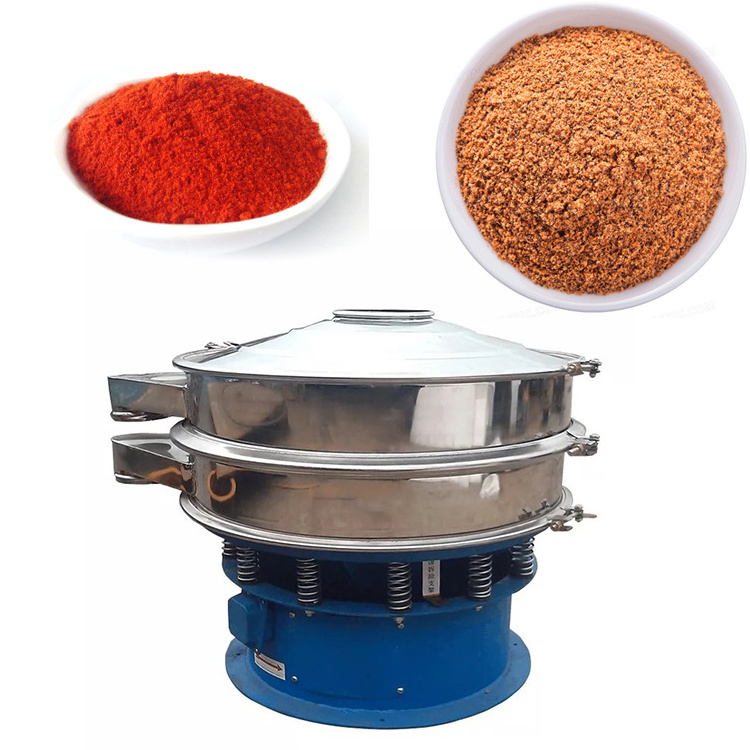 flour ultrasonic sieve vibrator stainless steel separator chemical raw materials sieve round vibrating screen machine