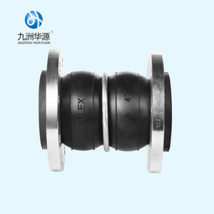 Huayuan plumbing fittings Stainless Steel flange  Flexible rubber expansion joint union type