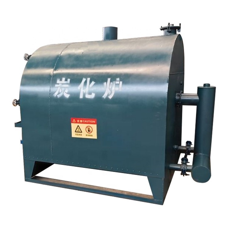 Continuous Type Smokeless Rotary Carbonization Furnace  Coconut Shell Biochar Kiln Charcoal Making Machine