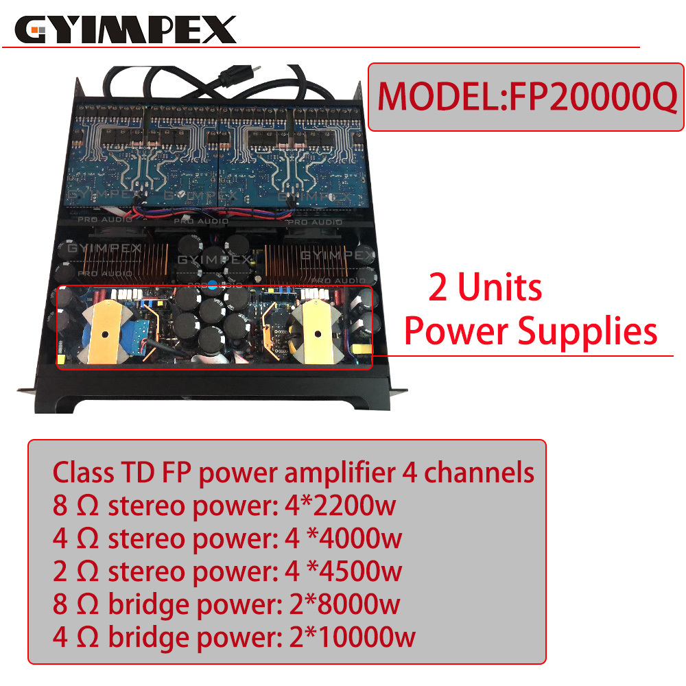 10000 watt best sales fp series FP20000Q Class TD Switching Power Amplifier power amplifier 5000 watts