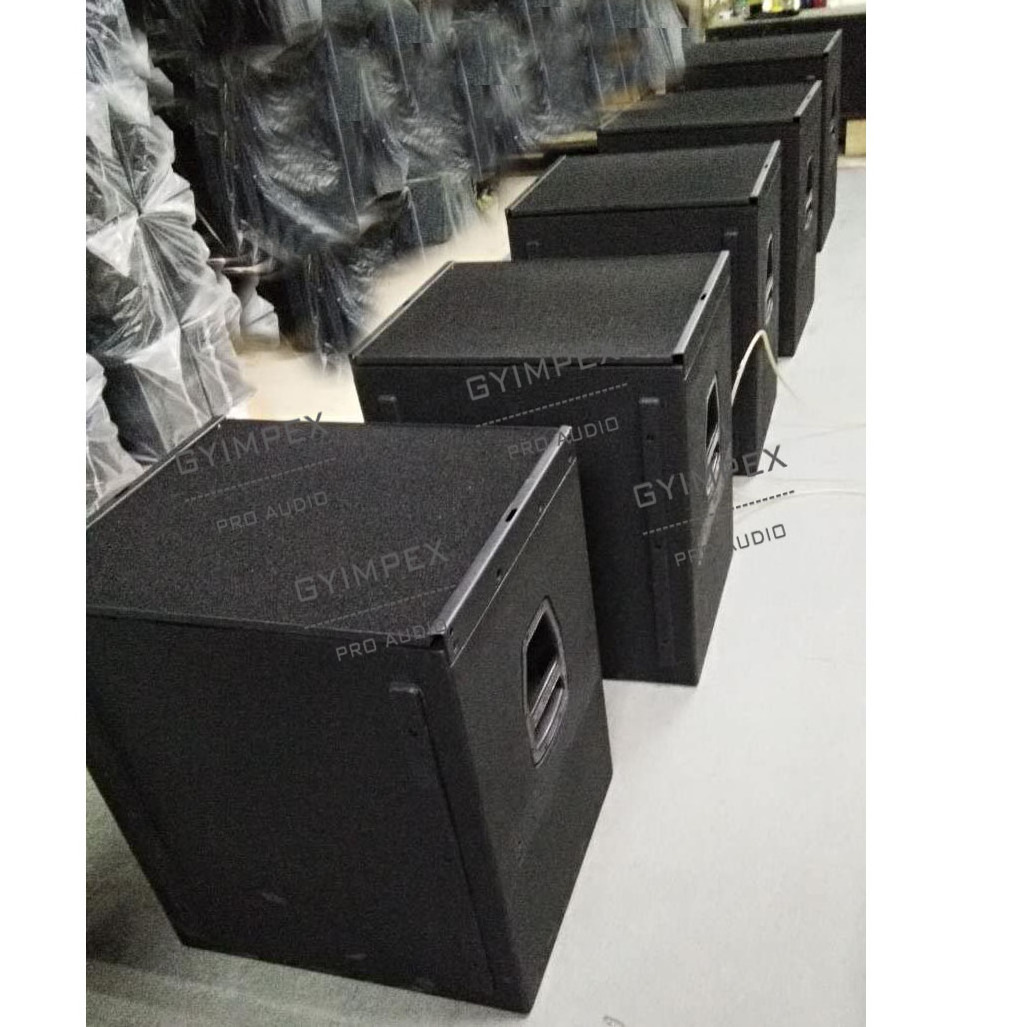 bass bin dj speakers 18 inch big bass subwoofer speaker empty cabinet box for dual 10 inch line array system