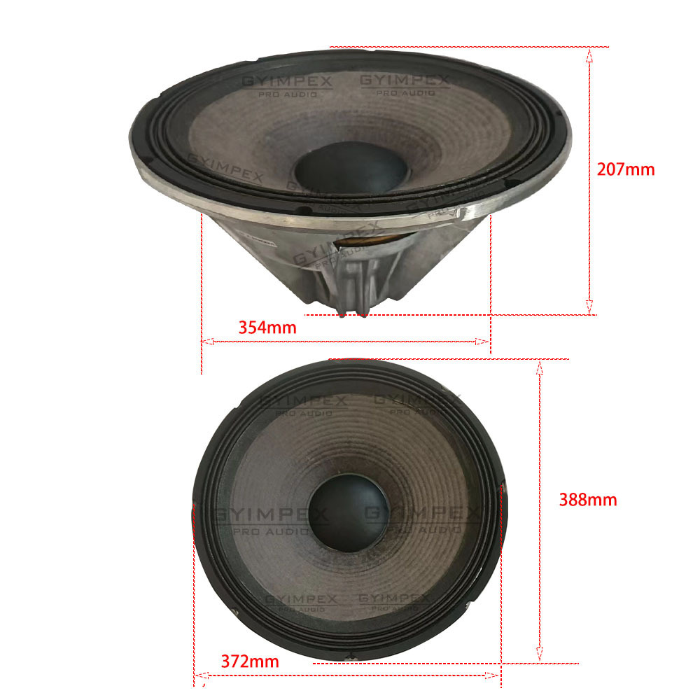 Loudspeaker system neodymium magnet 15inch peak 1200watts Differential Drive Neo Woofer