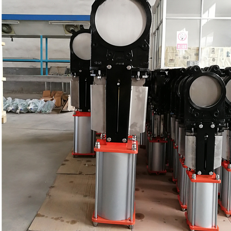 rising stem pneumatic knife gate valve PN10 China factory Direct