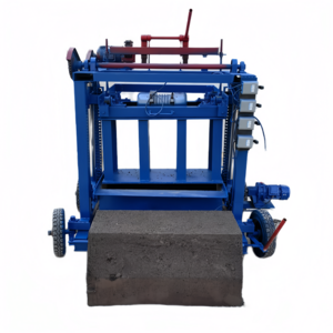 Factory direct sale professional customized mobile electric precast concrete block molding machine produce cement pier