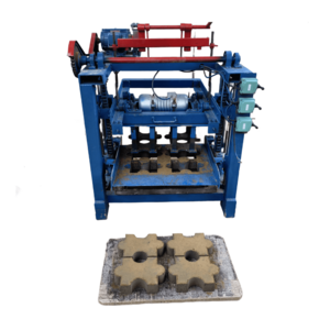 soil block maker KM4-35 Semi-automatic concrete paving block making machine machinery Production of pavement bricks