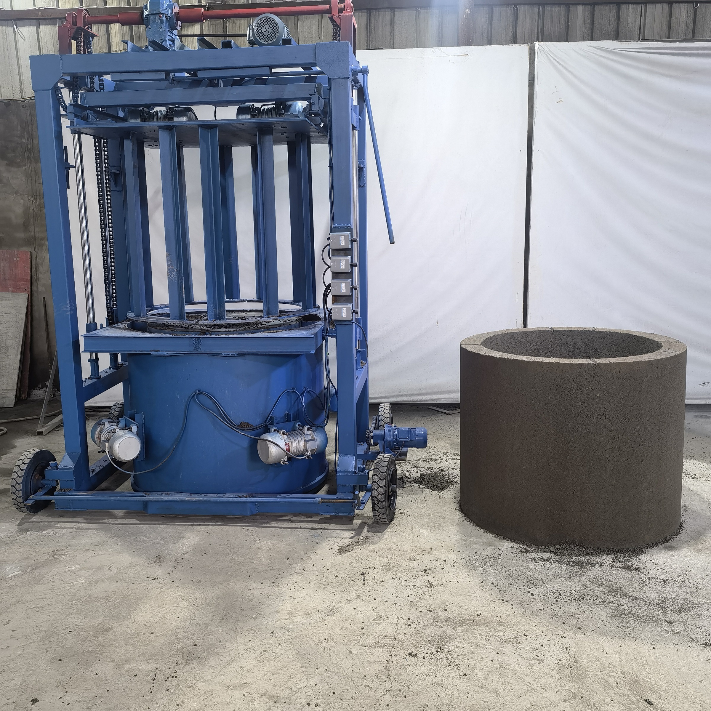 Concrete inspection manhole block molding machine for underground pipeline facility construction Diameter 1300mm height 600mm