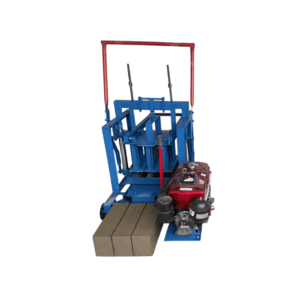 Mobile Design KM2-45 Diesel Engine Type Small Manual Concrete Block Brick Machine LWH Solid Bricks Produce 400-150-200mm 380