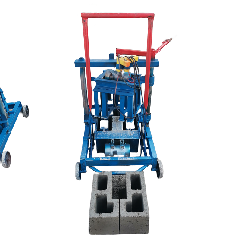 senegal hollow brick machine KM2-45 Concrete block making machine machinery Production of L-shaped hollow block