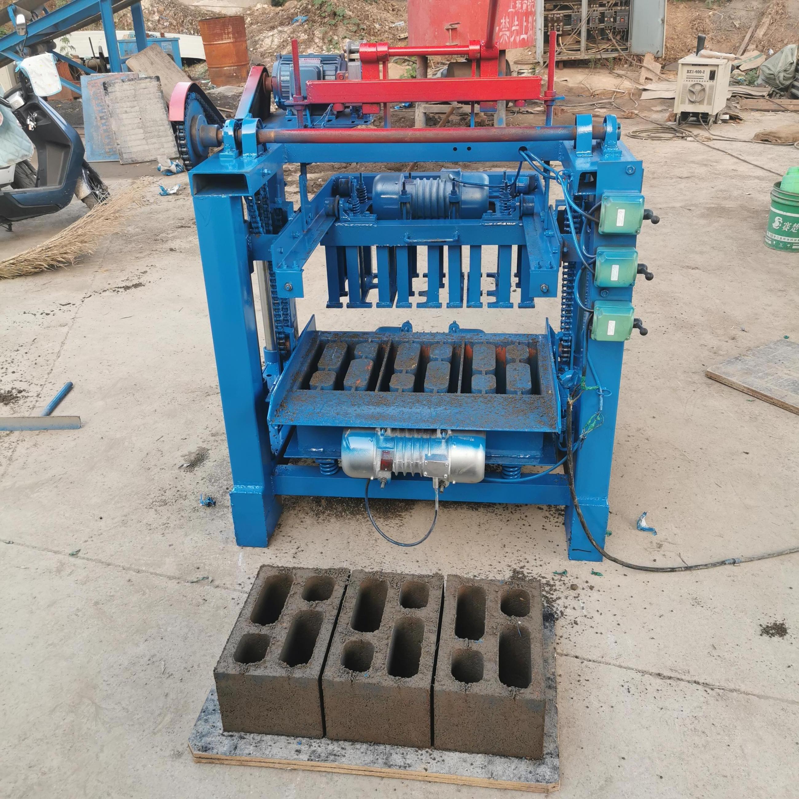 4-35  Intelligent Brick Making Machine Brick with Mold Using Hollow Solid Concrete Make octagonal hollow paving block bricks