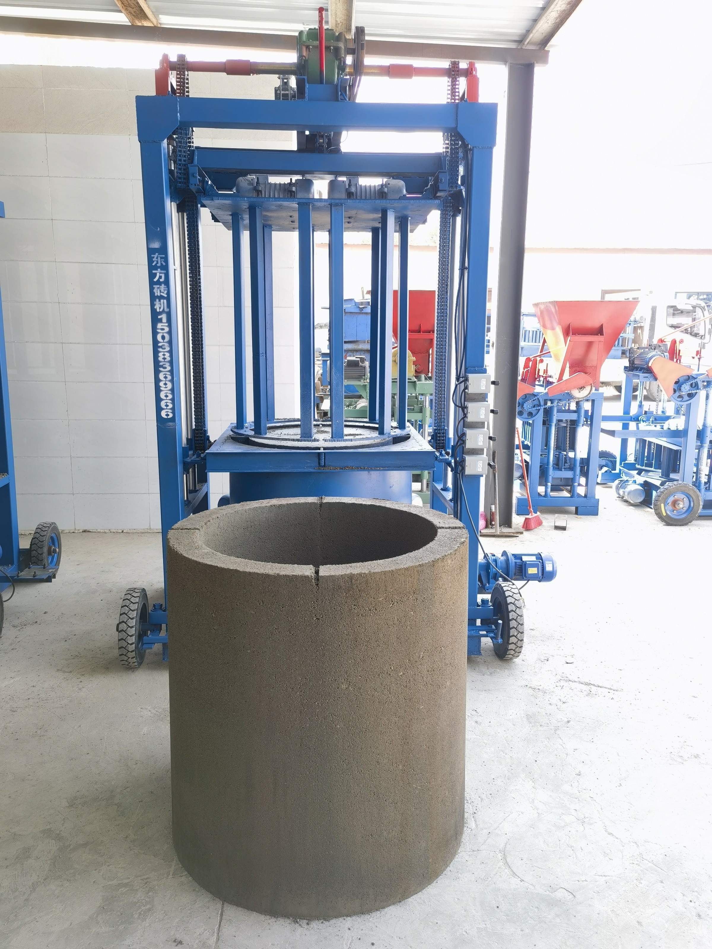 Concrete inspection manhole block molding machine for underground pipeline facility construction Diameter 1300mm height 600mm