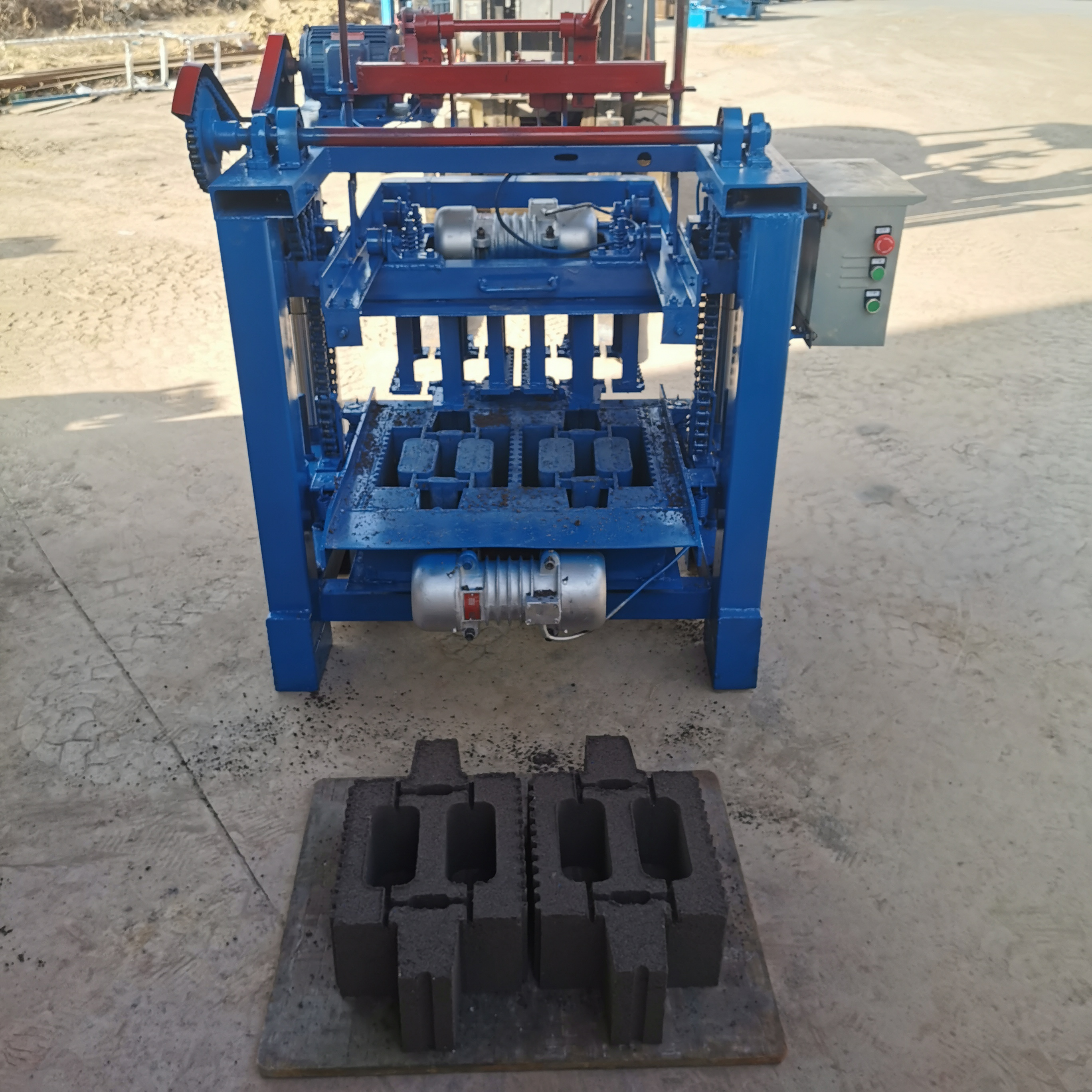 Low Cost Semi-Automatic Cement Block Making Machine Manual Interlocking Brick Machine Brick Laying Machine Make paving blocks