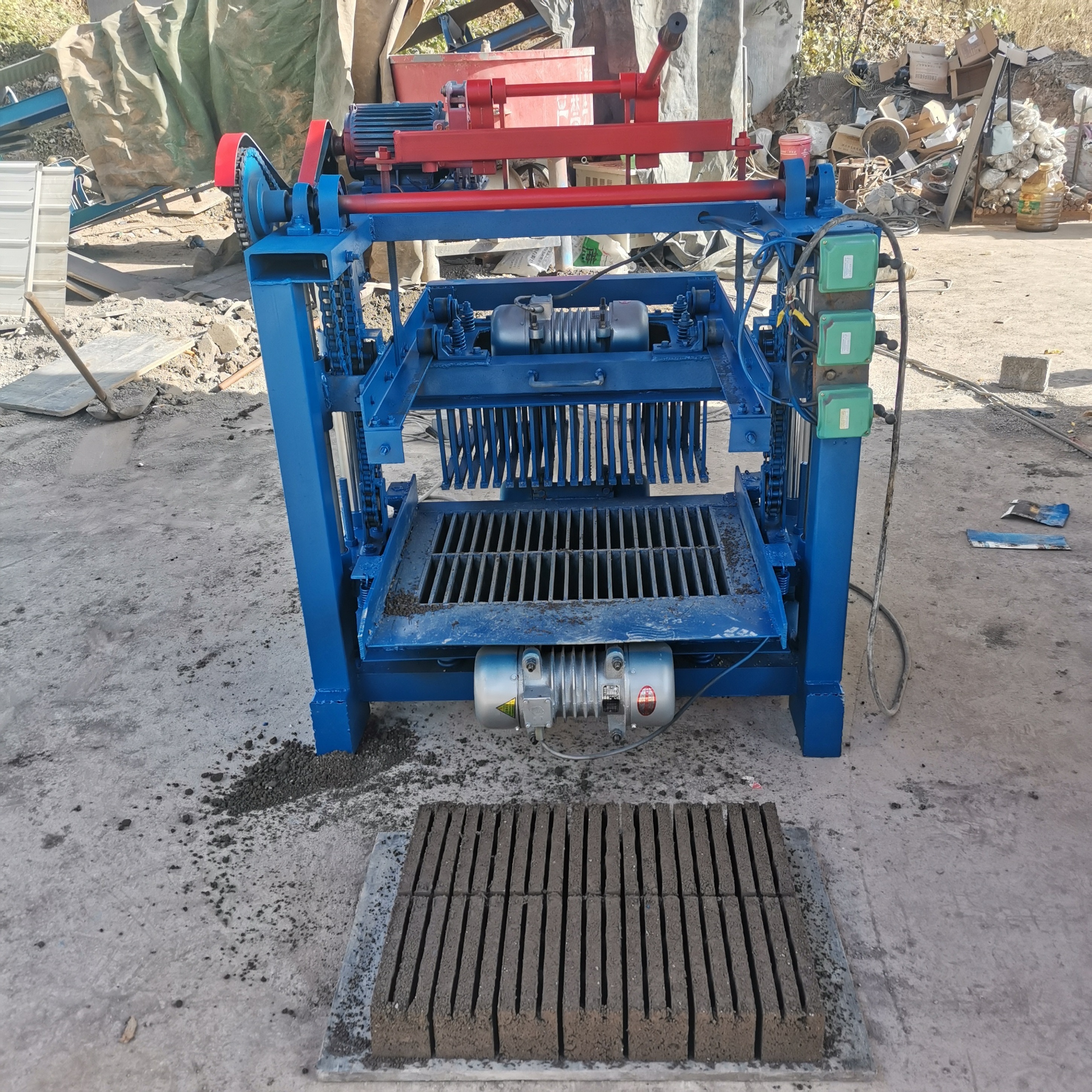 4-35 the cheapest hydraulic interlocking clay mud bricking machine compressed earth soil clay block brick making machine