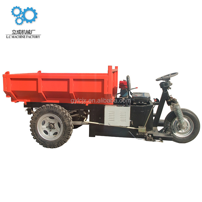 Licheng new type LC180 battery operated 2 ton dump truck / hydraulic electric mini dumper