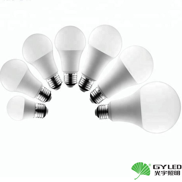 High lumen 3w 5w 7w 9w 12w 15w 18w led bulb light with b22 or e27 base