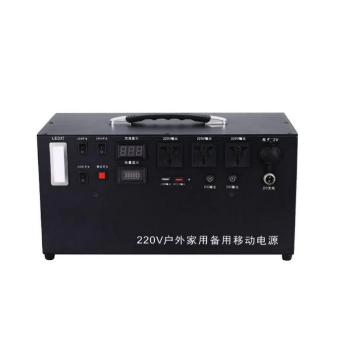 300w Modified Sine Wave Portable Power Station Solar Generator for Emergency Backup Power and Family Use