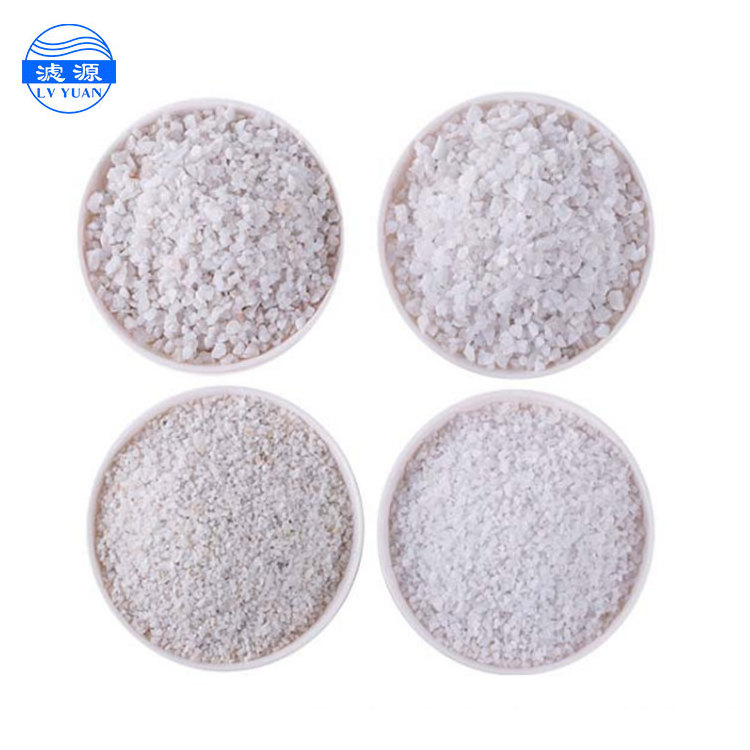 Lvyuan quartz sand ore mining plant rose quartz sand 8 mesh quartz sand