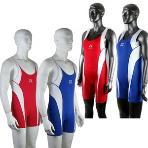 Wesing Custom Wholesale Plus Size Women Slim Tights Wrestling Singlets For Men