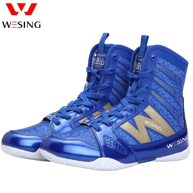 Wesing Boxing Boots Custom Wholesale Leather Professional Boxing Shoes For Sale