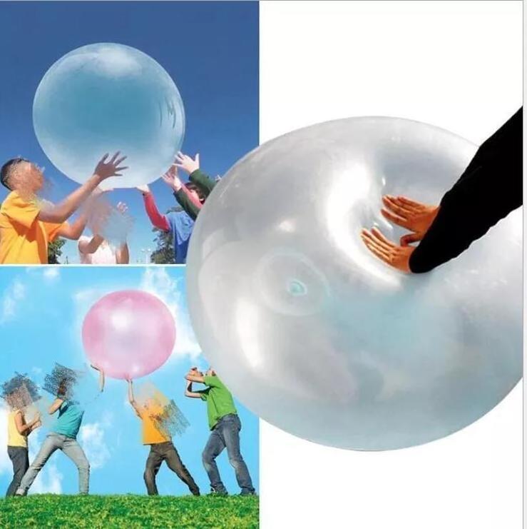 Hot Water Filled Bubble Ball Toy Inflatable Water Ball Soft Rubber Beach Jelly Balloon Balls